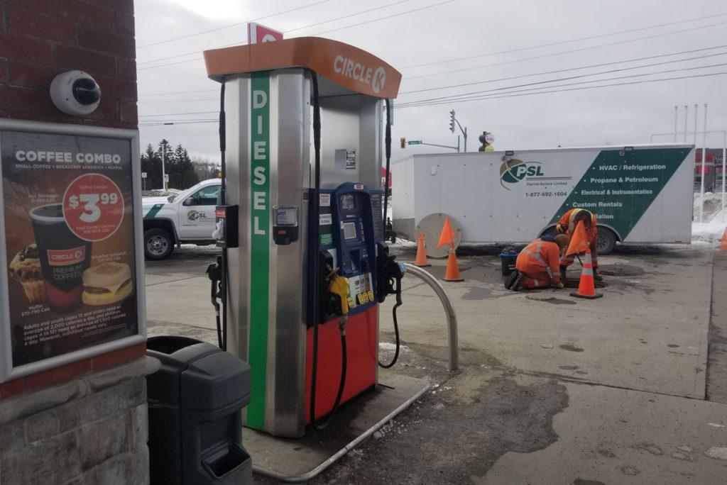 Petroleum Service Technician At Work